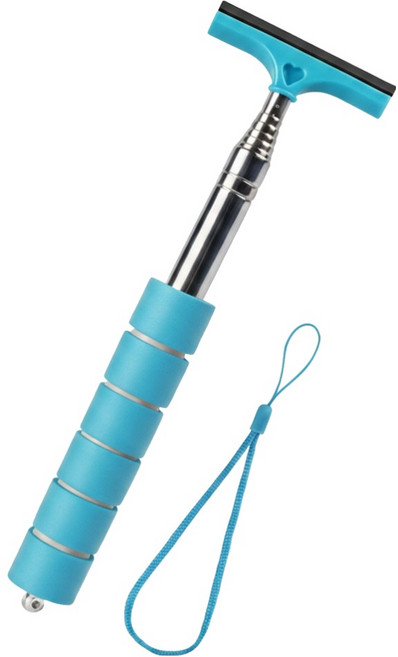 아이작큐브 사이드미러 길이조절 스퀴지 02 블루, 1개