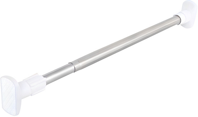 德利生活 多用途方頭牛筋加壓式伸縮桿/晾衣桿 不鏽鋼材質 伸縮120-220cm 超強承重不變形, 1支