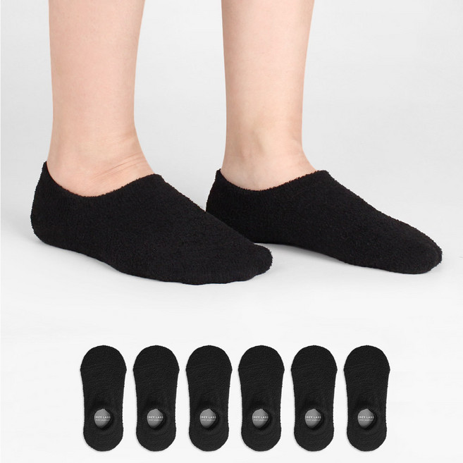 코지라벨 여성용 논슬립 수면 덧신 6켤레