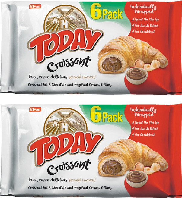 土耳其 TODAY 可頌麵包 巧克力風味, 2包, 270g