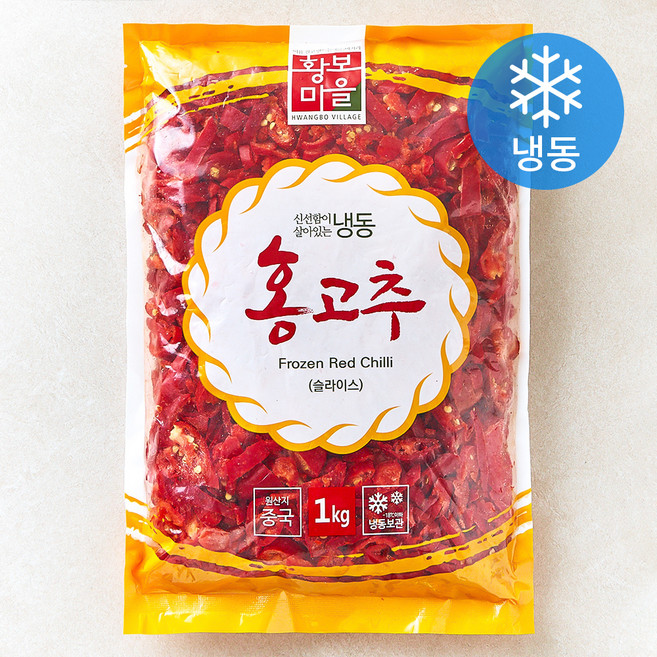 황보마을 홍고추 (냉동), 1개, 1kg