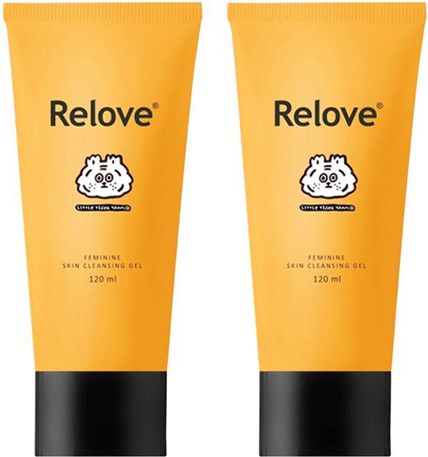 Relove 小虎聯名 胺基酸私密潔淨凝露, 2個, 120ml
