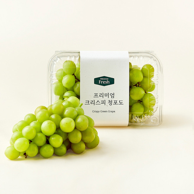 프리미엄 크리스피 청포도, 500g, 1개