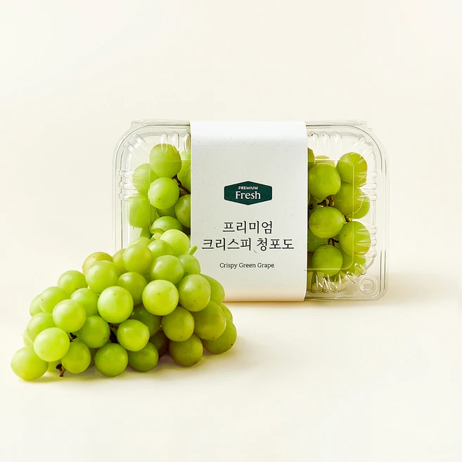 프리미엄 크리스피 청포도, 500g, 1개 - 쿠팡