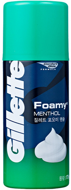 질레트 포오미 멘솔 쉐이빙 폼, 175g, 1개