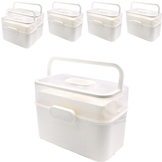 헬스투데이 3단 구급상자 화이트 대형, 6개