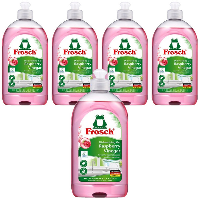 프로쉬 독일 주방세제 라즈베리, 500ml, 5개
