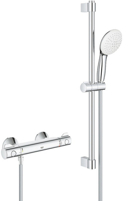 GROHE Grohtherm 800 恆溫淋浴浴缸龍頭 34565002, 1套
