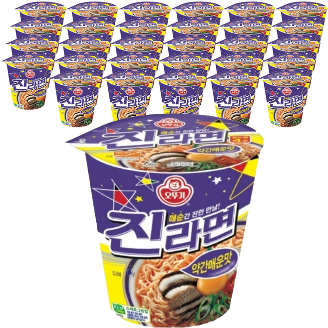 오뚜기 진라면 약간매운맛 컵 65g, 60개