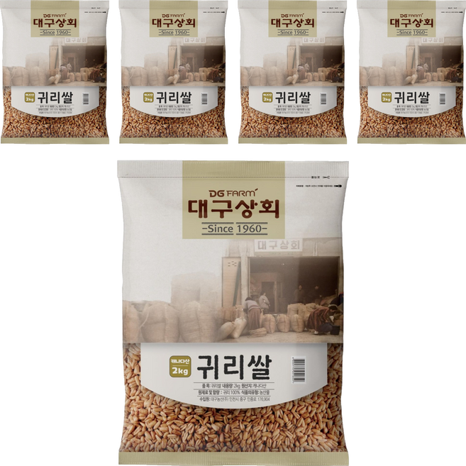 대구농산 귀리쌀, 2kg, 5개