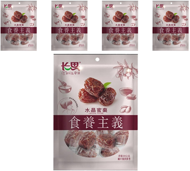 長思 水晶蜜棗, 235g, 5包