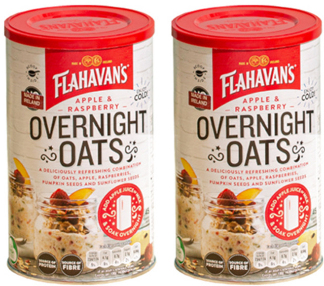 플라하반 오버나이트 오트밀, 450g, 2개