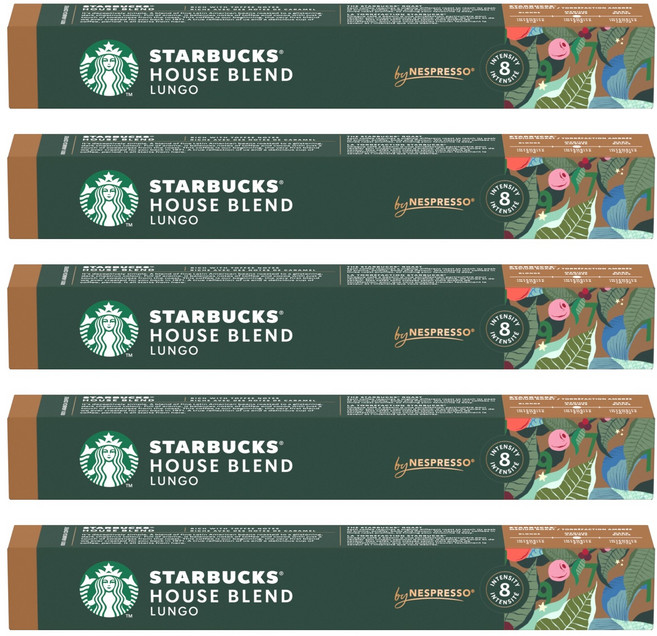 스타벅스 하우스 블렌드 by 네스프레소 캡슐커피, 5.7g, 10개입, 5개