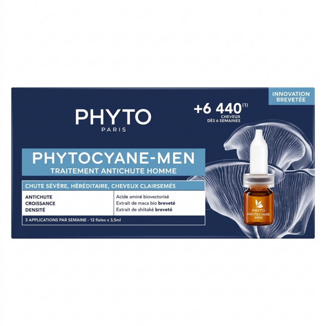 PHYTO 髮朵 男用 新絲漾養髮液 12罐, 42ml, 1盒
