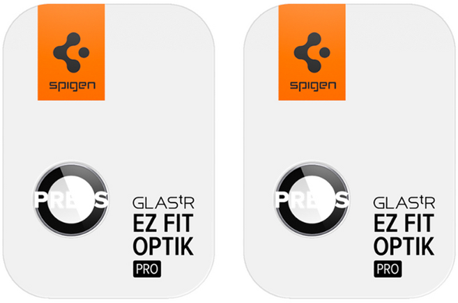 슈피겐 글라스tR 옵틱 프로 카메라 강화유리 필름 2p 세트, 스페이스그레이, 1세트