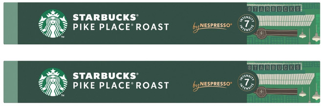 스타벅스 파이크 플레이스 로스트 네스프레소 캡슐커피, 5.3g, 10개입, 2개