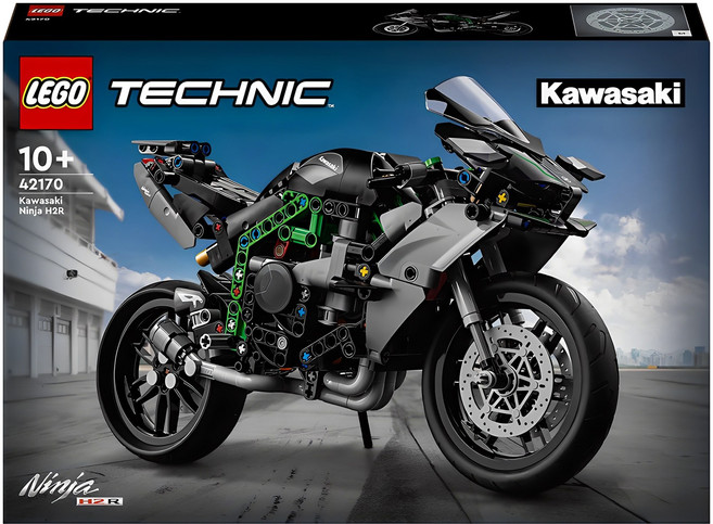 레고 테크닉 42170 카와사키 닌자 H2R 모터사이클, 1개, 혼합색상