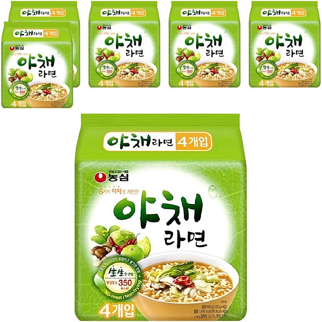 농심 야채라면 100g, 24개