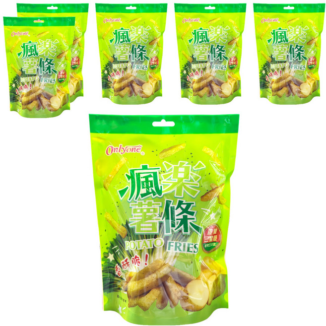 Onlyone 海龍王 瘋樂薯條三星蔥, 6個, 70g