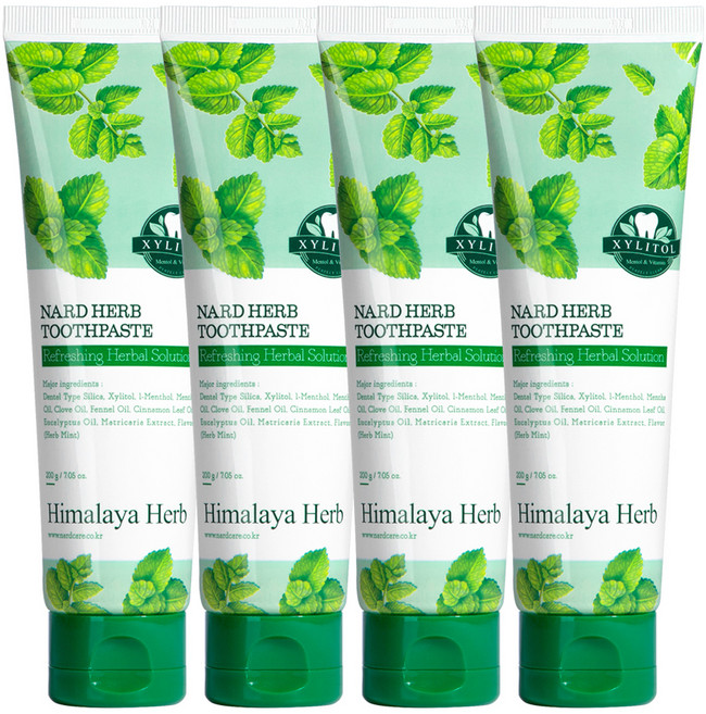 나드 부케가르니 구취케어 치약, 200g, 4개