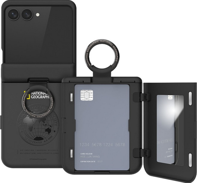 스킨플레이어 내셔널지오그래픽 글로벌씰 마그네틱 카드도어 범퍼 휴대폰 케이스