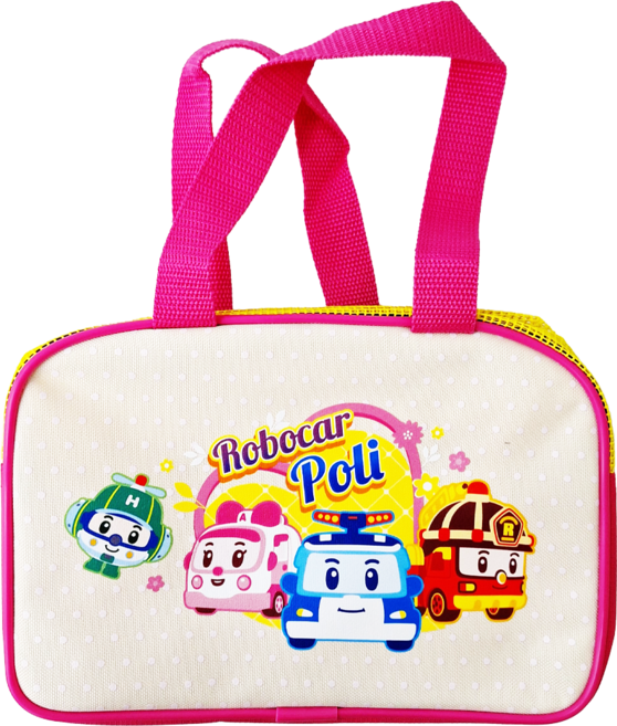 ROBOCAR POLI 波力 救援小英雄 提袋 RP-8603W, 米白色, 1個