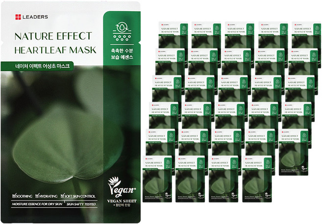 리더스 네이처 이펙트 어성초 마스크 21ml, 10개입, 3개