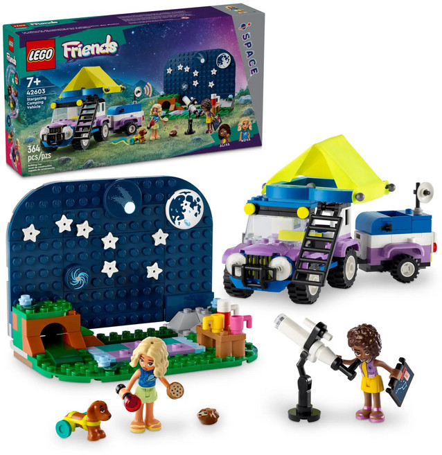 LEGO 42603 觀星露營車 Stargazing Camping Vehicle, 多色, 1盒