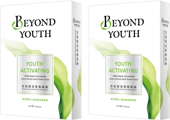 BEYOND YOUTH 極藻 全能賦活青春面膜, 4片, 2盒