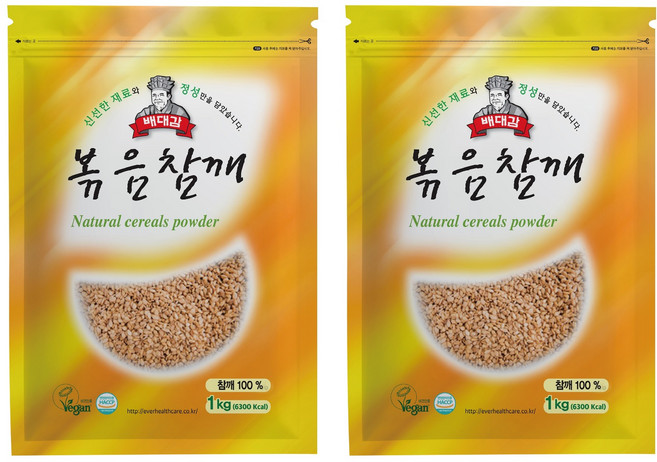 배대감 볶음참깨, 1kg, 2개