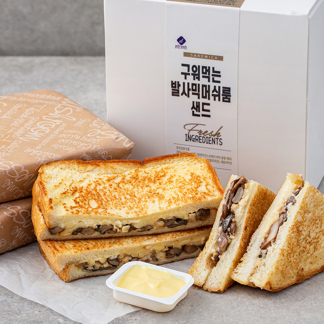 이엘후레쉬 구워먹는 발사믹 머쉬롬 샌드, 130g, 3개입, 1박스