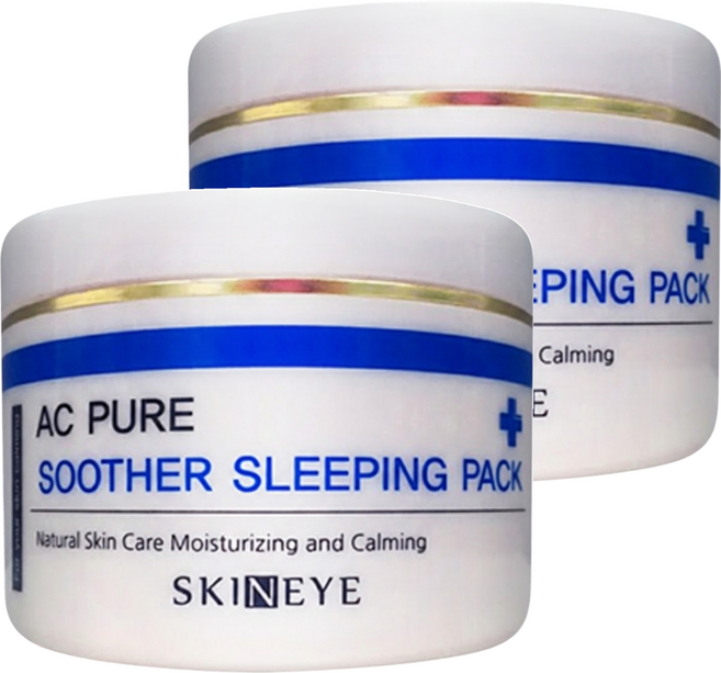 SKINEYE 抗荳舒緩晚安面膜, 120ml, 2罐