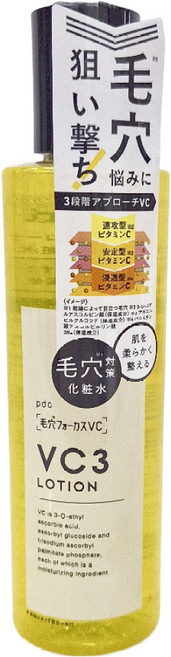 pdc VC3緊緻毛孔化妝水, 200ml, 1瓶