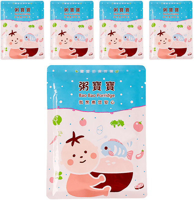 粥寶寶 農翠平埔豬寶粥 7個月以上, 150g, 5包