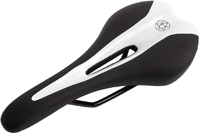 UNKNOWN 오레오 자전거 안장, 블랙화이트, 1개