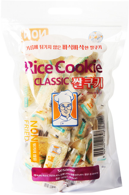 밀크클래식쌀과자 클래식 쌀쿠키, 1개, 300g