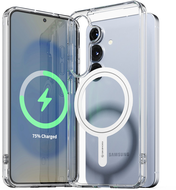 신지모루 2배 자력 M 에어클로 마그네틱 맥세이프 호환 투명 휴대폰 케이스