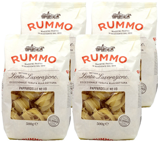 RUMMO 路莫 義大利鳥巢寬麵, 500g, 4個