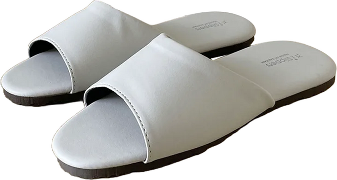 TAIWAN SLIPPER 台灣犀利趴 經典系列 皮質室內拖鞋, 灰色, 1雙