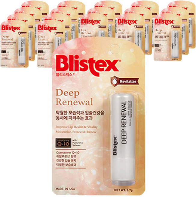 블리스텍스 딥 리뉴얼 립밤, 3.7g, 18개