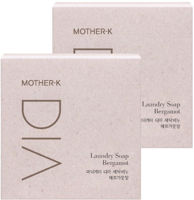 MOTHER-K DIA 純粹洗衣皂 佛手柑香氣, 2個, 150g