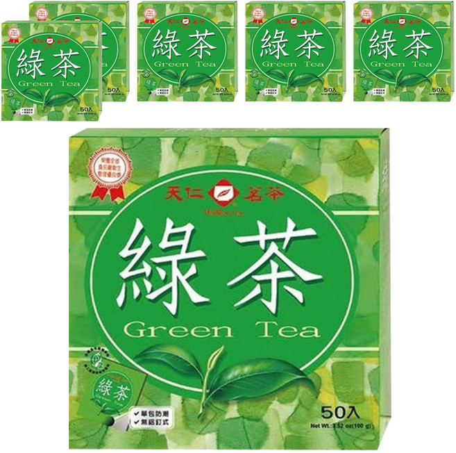 天仁茗茶 綠茶, 2g, 50包, 6盒