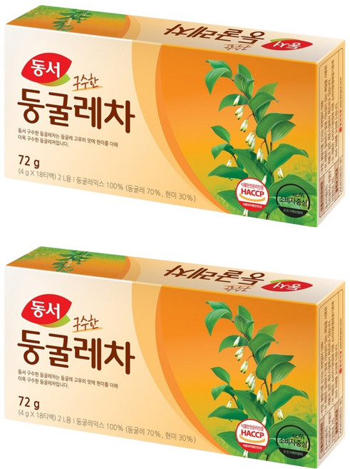 동서 둥굴레차, 4g, 18개입, 2개