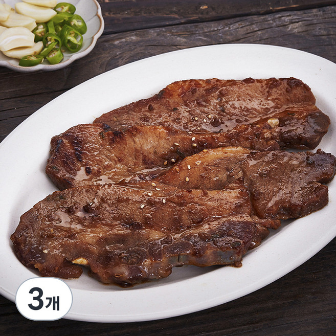 홈클로 돼지 LA갈비, 3개, 800g