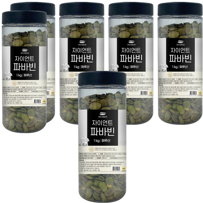 더담은 페루산 자이언트 파바빈, 1kg, 6개