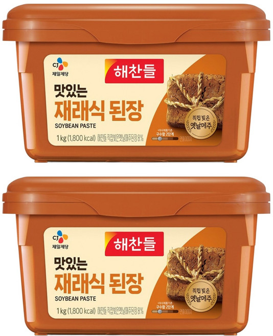 CJ Haechandle 好餐得 美味的傳統大醬, 1kg, 2個