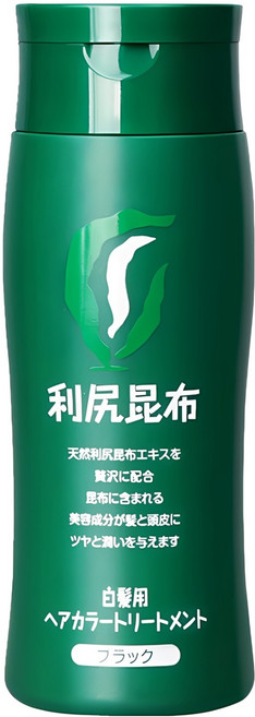 Sastty 利尻昆布 白髮專用染髮護髮乳, 200g, 1瓶, 黑色