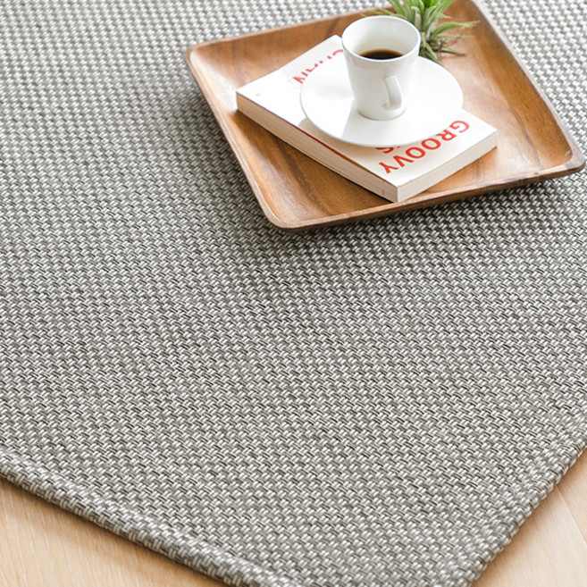 스칸디앤홈 먼지없는 플레인 사이잘룩 러그 워셔블 거실 카페트