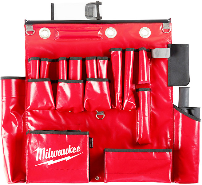 Milwaukee 美沃奇 台灣公司貨 陳列式工具掛袋 48-22-8290 紅黑色, 1個