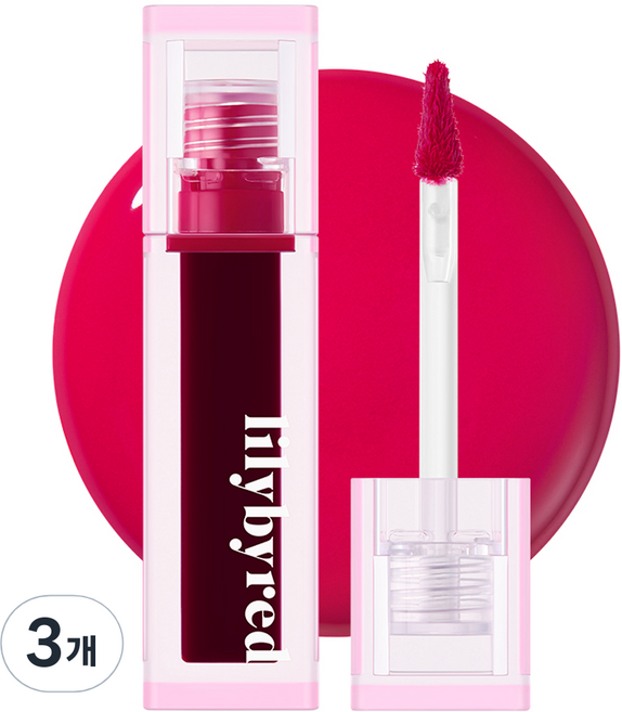 릴리바이레드 쥬시 라이어 워터 틴트, 03플럼마티니인척, 3개